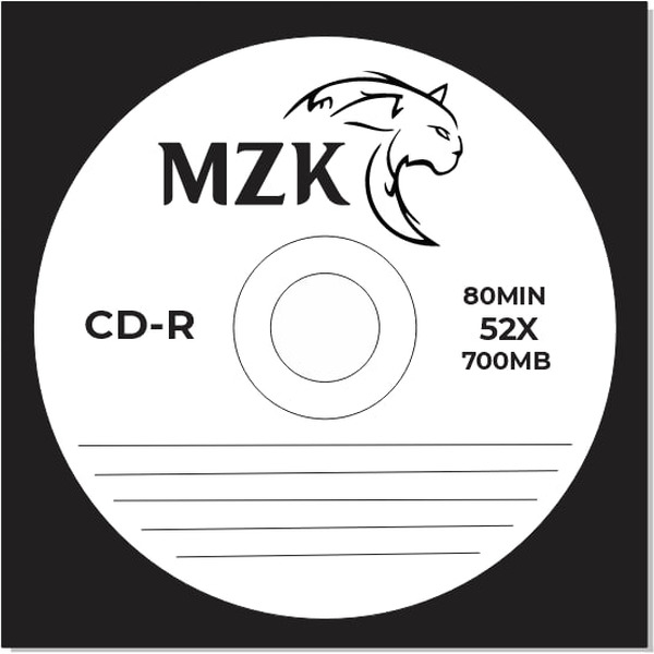 CD-R диск MZK 700Mb