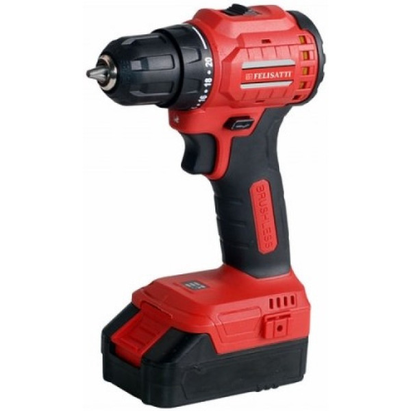 Дрель-шуруповерт Felisatti ДА-18В (198.5.2.00) с 2-мя АКБ, кейс