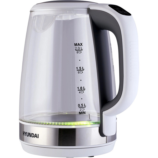 Электрический чайник Hyundai HYK-G8880 (серый/серебристый)