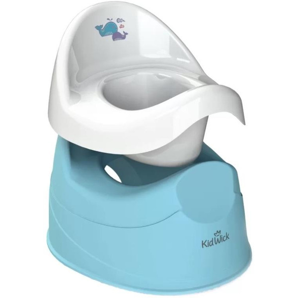 Детский горшок Kidwick Дуэт KW100204 (голубой/белый)