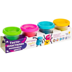 Набор для лепки Genio Kids Тесто-пластилин. Неоновые цвета TA1016V
