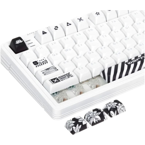 Клавиатура Дарк Проджект KD87A+Numpad (белый)