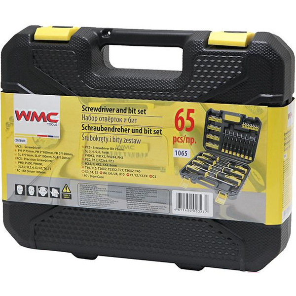 Набор отверток WMC TOOLS 1065 49812 (65 предметов)