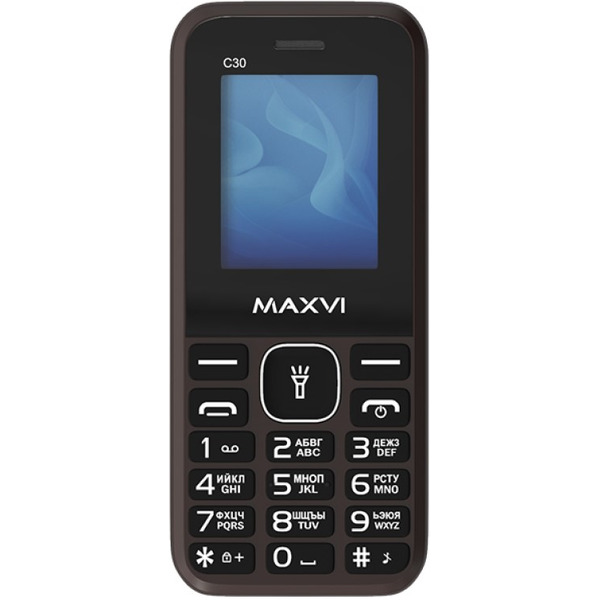 Мобильный телефон Maxvi C30 (коричневый)
