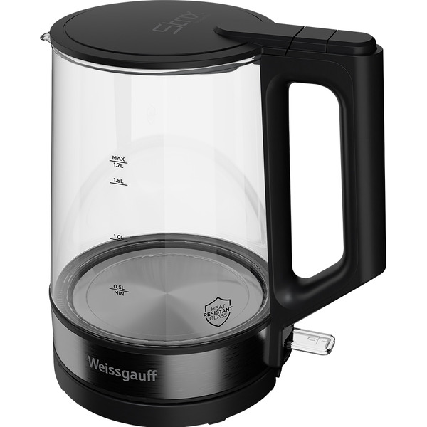 Электрочайник WEISSGAUFF WK 1700 EcoGlass Nero