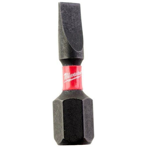 Бита для шуруповерта MILWAUKEE Shockwave SL0.6*4.5 25mm (2 шт.)