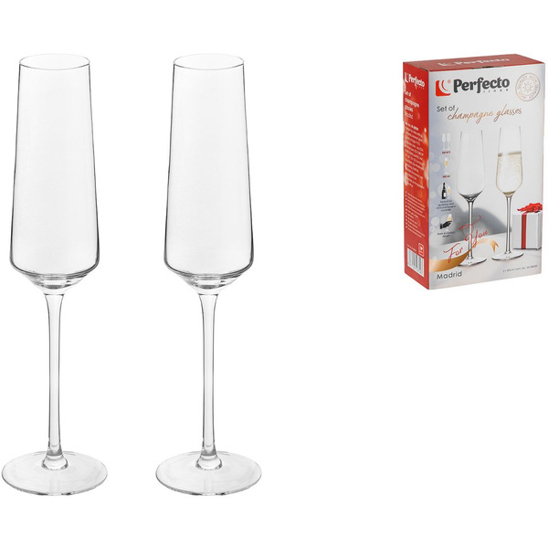 Набор бокалов для шампанского Perfecto Linea Madrid 30-288200 (2 шт)