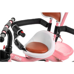 Трехколесный велосипед с ручкой NINO K98 (розовый)