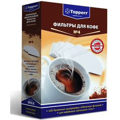 Фильтр к кофеваркам TOPPERR 3012 Фильтр №4 (100шт.)