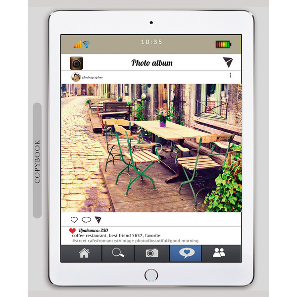 Тетрадь ПРОФ-ПРЕСС 48 л Планшеты, клетка, мелов. обл., лен 48-2937