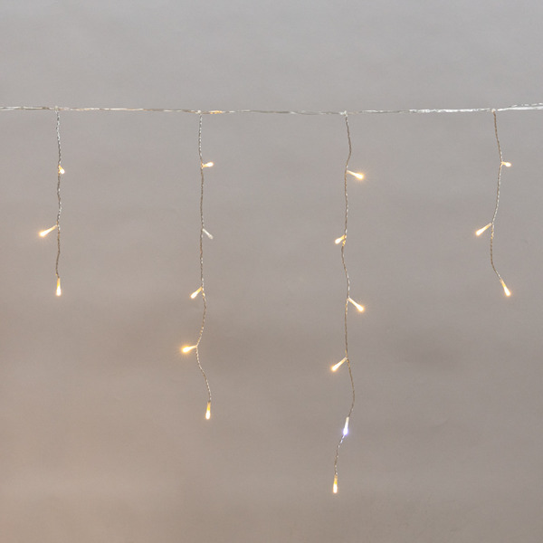 Гирлянда светодиодная NEON-NIGHT 255-596 Айсикл, диоды ТЕПЛЫЕ БЕЛЫЕ, 588LED