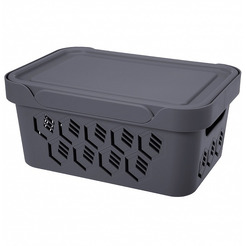 Ящик для хранения Бытпласт Econova Deluxe 4.6 л 433205511 (серый)