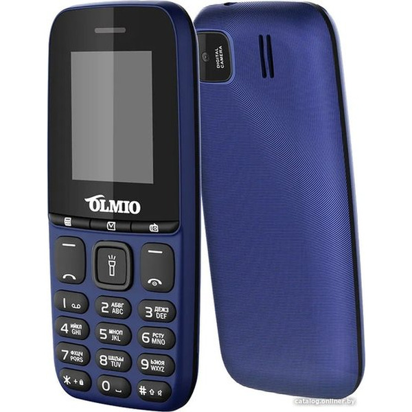 Кнопочный телефон Olmio A15 (синий)