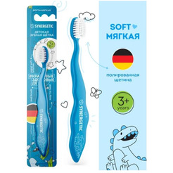 Зубная щетка Synergetic Soft от 3 до 6 (голубой)