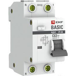 Дифференциальный автомат IEK Basic АД-12 1P+N 20А 30мА АС C DA12-20-30-bas
