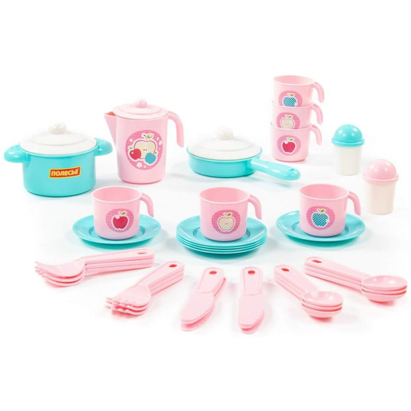 Набор игрушечной посуды Полесье Настенька 79961 (на 6 персон)