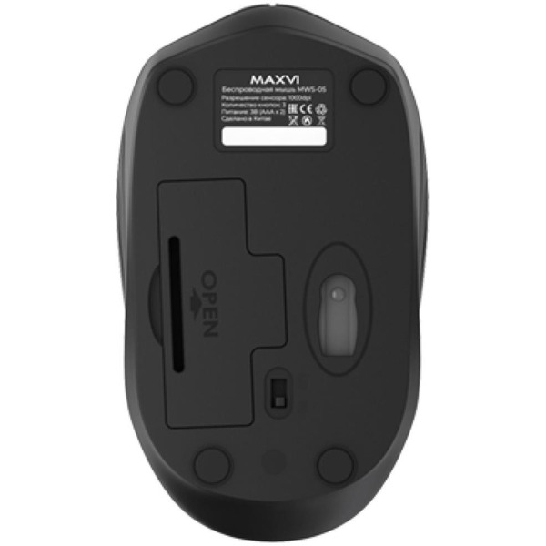 Мышь Maxvi MWS-05 (черный)