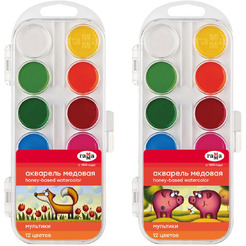 Акварельные краски Гамма Мультики 211046_12 (12 цв)