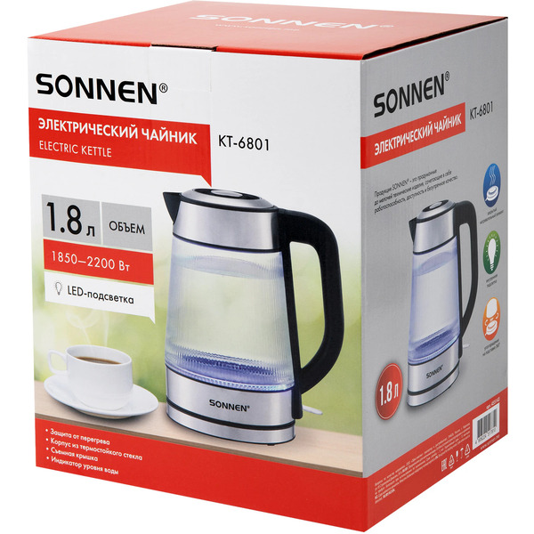 Чайник электрический SONNEN KT-6801