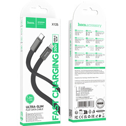 Зарядный кабель Hoco X125 Type-C to Lightning (1м, черный)