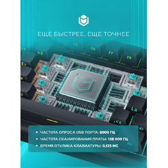 Клавиатура IO by Red Square Type 84 Magnetic g3ms Magnetite Ice io292 (черный)