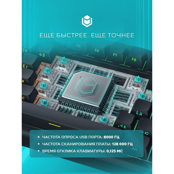 Клавиатура IO by Red Square Type 84 Magnetic g3ms Magnetite Ice io292 (черный)