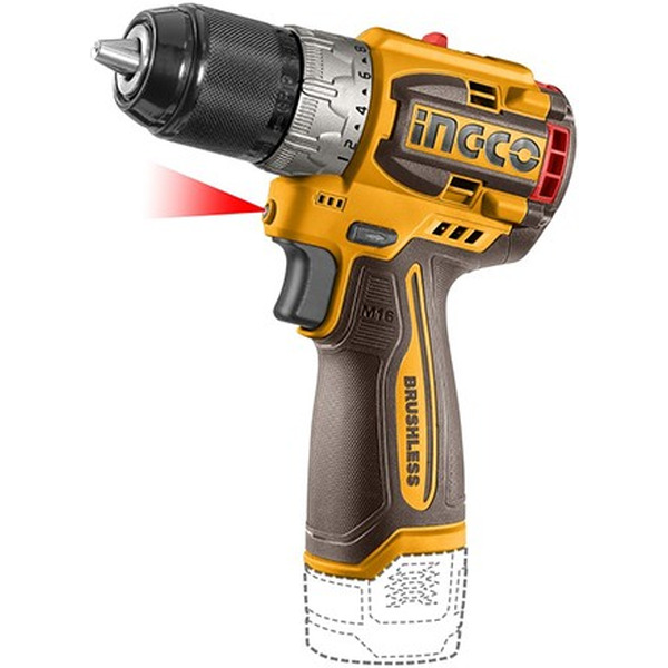 Аккумуляторная дрель-шуруповерт INGCO CDLI16682