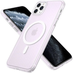Задняя накладка CASE Translucent Strip Apple iPhone 11 Pro Max (белый)