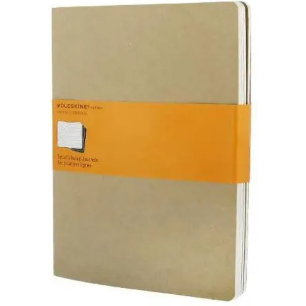 Блокнот Moleskine Cahier Journal XLarge QP421 (бежевый) 3 шт