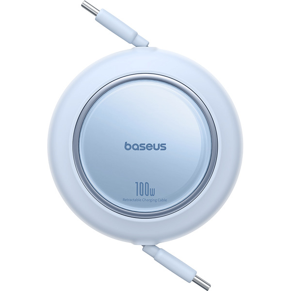 Кабель Baseus Free2Pull Mini Retractable Charging Cable 100W 1.5 м (голубой)