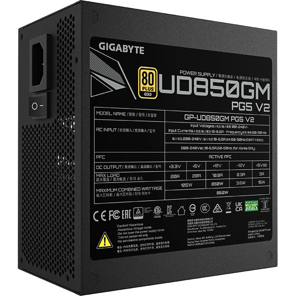 Блок питания Gigabyte  GP-UD850GM PG5 V2