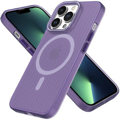 Задняя накладка CASE Translucent Strip Apple iPhone 13 Pro (фиолетовый)