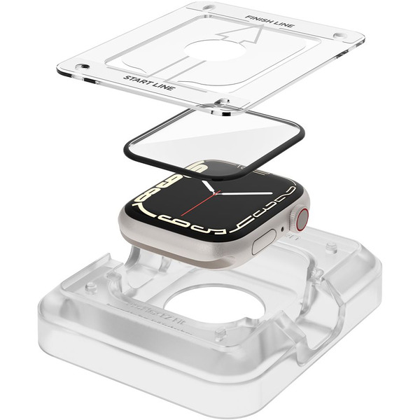 Защитное стекло Spigen ProFlex EZ Fit для Apple Watch 9/8/7 (45 mm) AFL04051 (2шт)