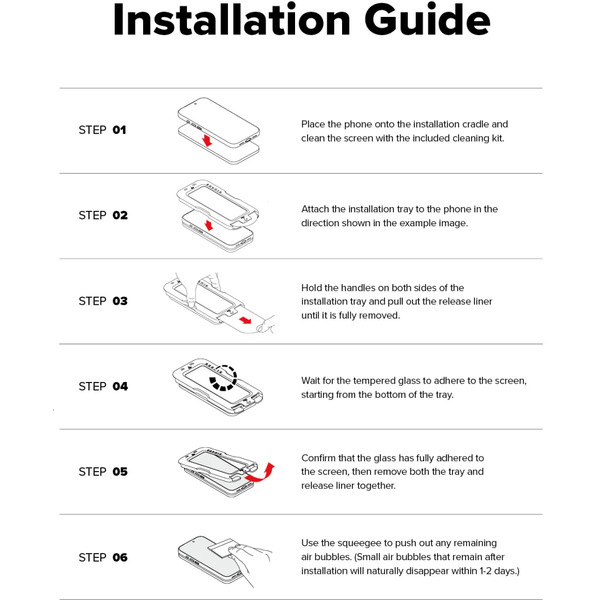 Защитное стекло Ringke EASY SLIDE 2шт для iPhone 17