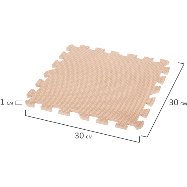 Игровой/развивающий коврик Юнландия 664661 (бежевый)