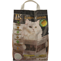 Наполнитель для туалета Louis Котон Бэби комкующийся кукурузный 6 л