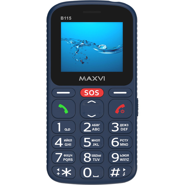 Мобильный телефон Maxvi B115 (синий)