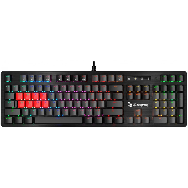 Клавиатура A4TECH BLOODY B820R USB Dual Color черный/серый