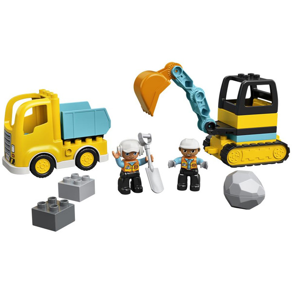 Конструктор LEGO Duplo 10931 Грузовик и гусеничный экскаватор