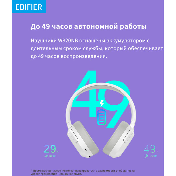 Наушники Edifier W820NB белый
