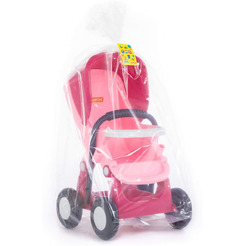 Коляска для кукол прогулочная Полесье  Alisa" 4-х колёсная 95220 (розовая)