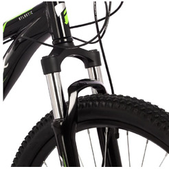 Велосипед Foxx Atlantic 27.5 р.16 2024 27AHD.ATLANTIC.16G (черный/зеленый)