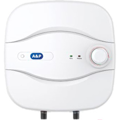 Накопительный электрический водонагреватель над мойкой A&P 310-10A