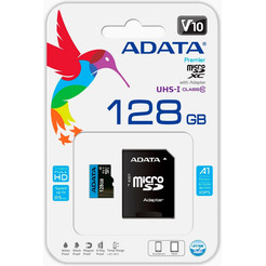 Карта памяти A-Data Premier microSDXC 128Gb AUSDX128GUICL10A1-RA1