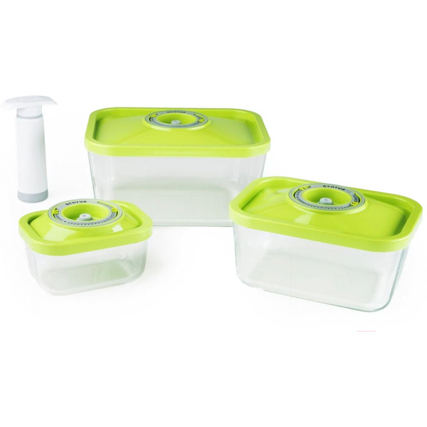 Контейнеры для вакуумных упаковщиков STATUS VAC-Glass-Set Green