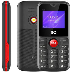 Мобильный телефон BQ BQ-1853 Life (черный/красный)