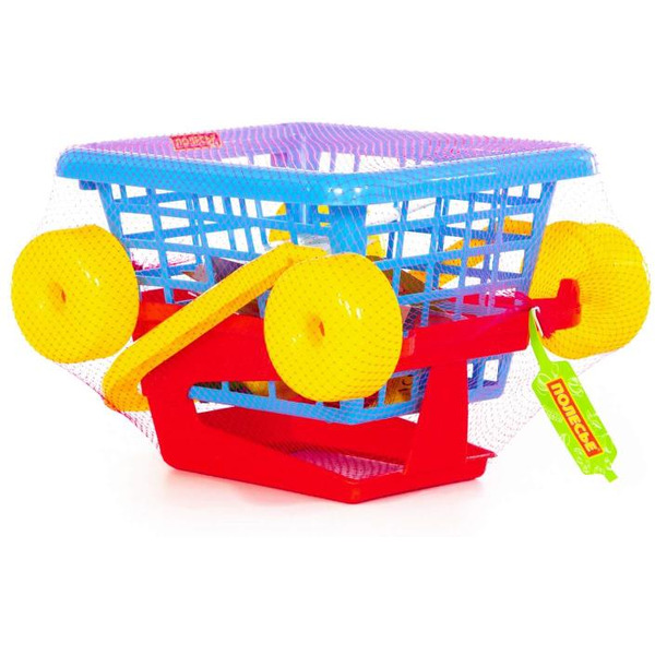 Тележка игрушечная Полесье Supermarket №1 с набором продуктов 67890