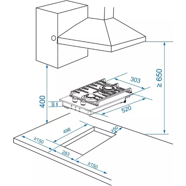 Варочная панель ZorG HAG31 FDW white