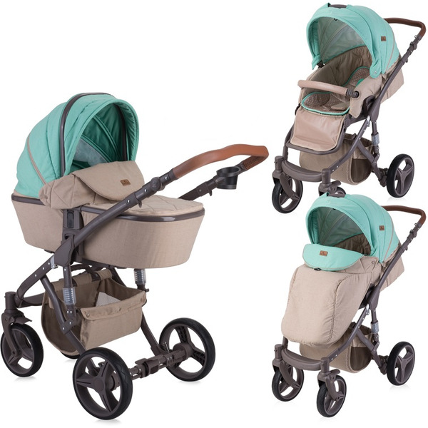 Коляска LORELLI Rimini 2 в 1 Beige Green Dots