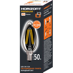 Светодиодная лампа HORIZONT LED-F C37 5W 4000К E14